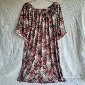 Cato Dress Multicolored Off The Shoulder dress Size 14/16W